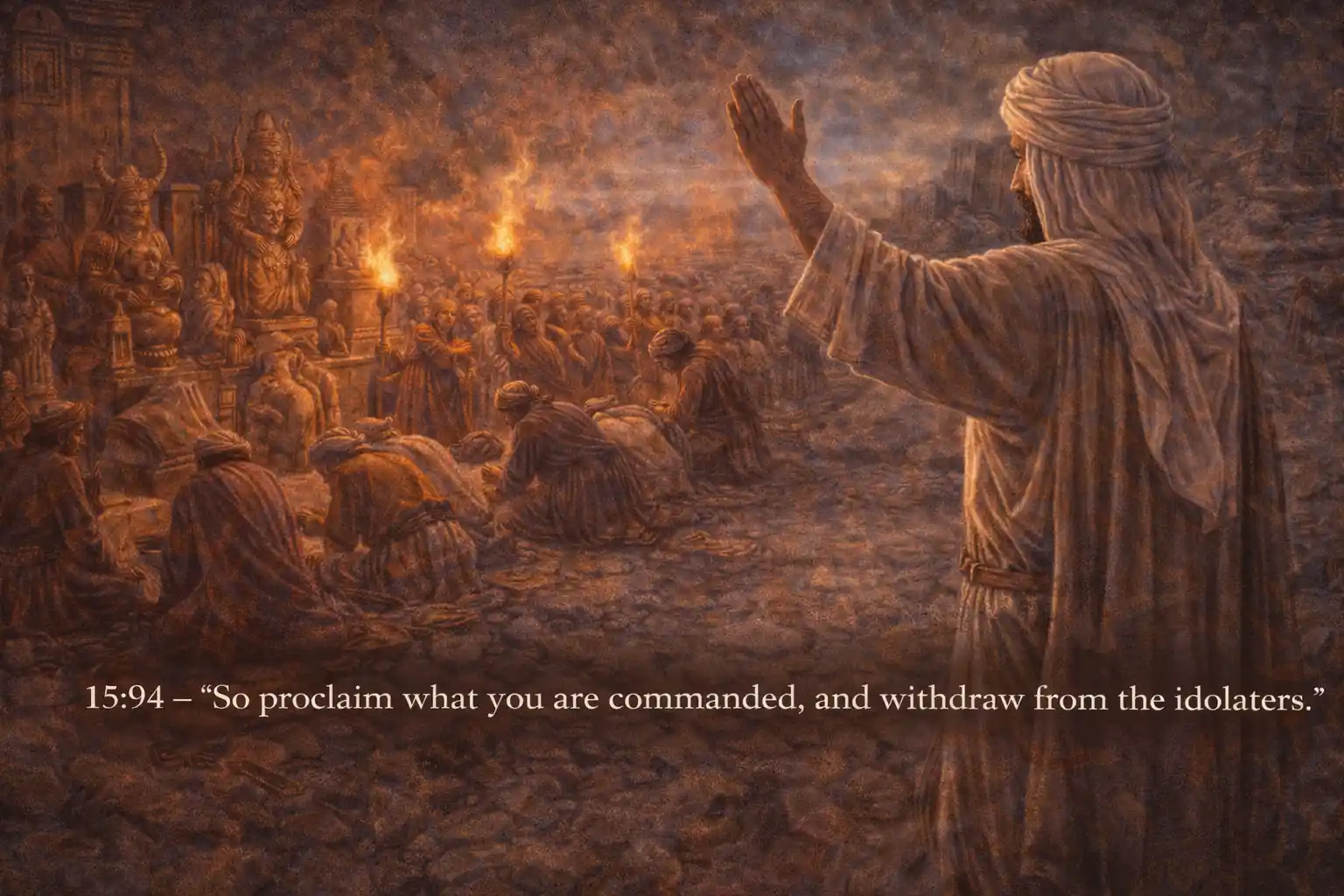 Illustration for Surah Al-Hijr 15:94