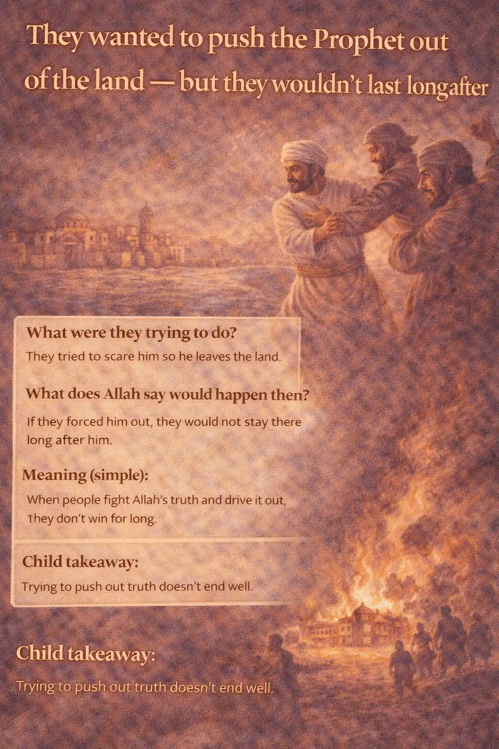 Verse 17:76 illustration
