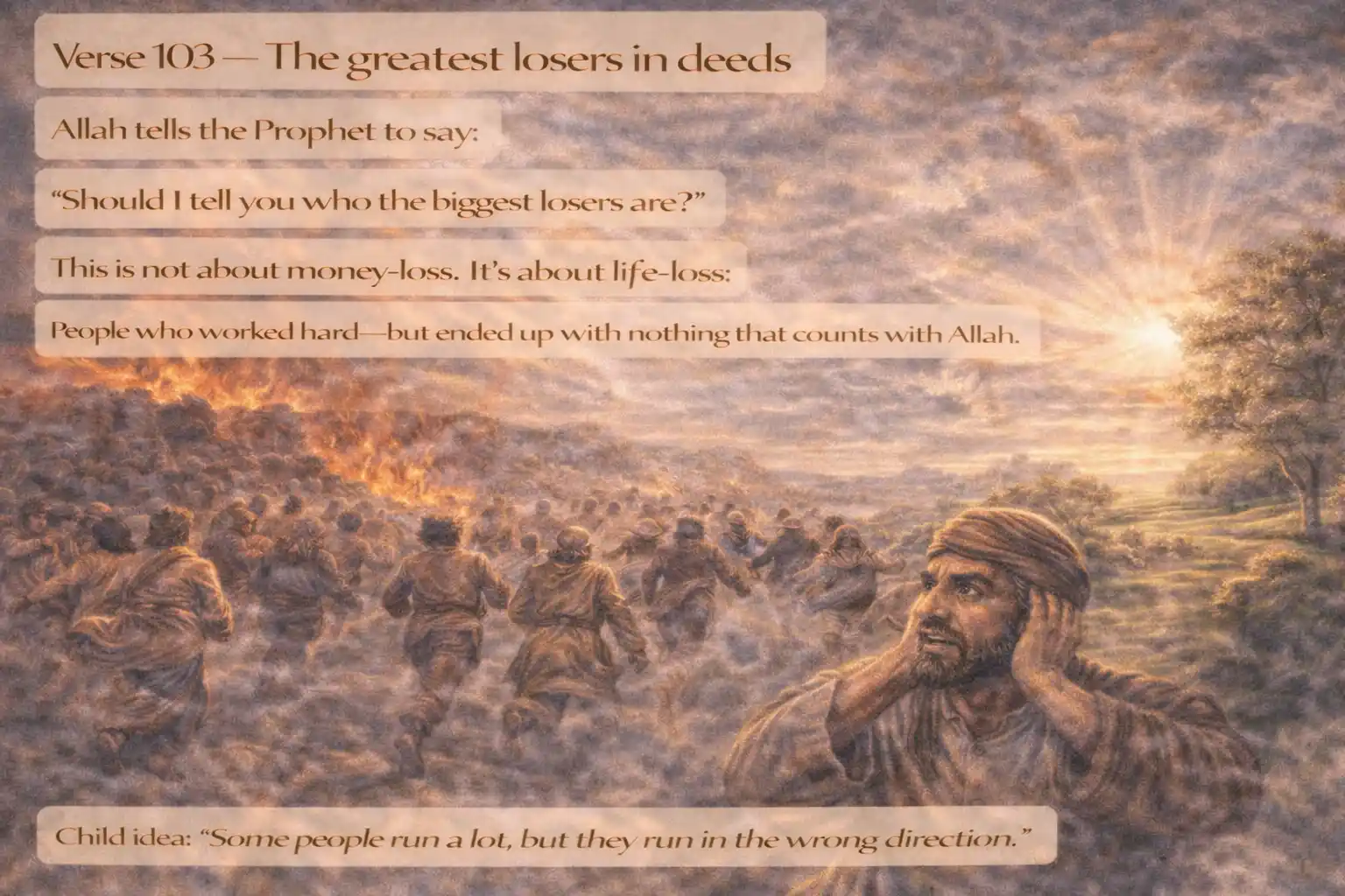 Verse 18:103 illustration