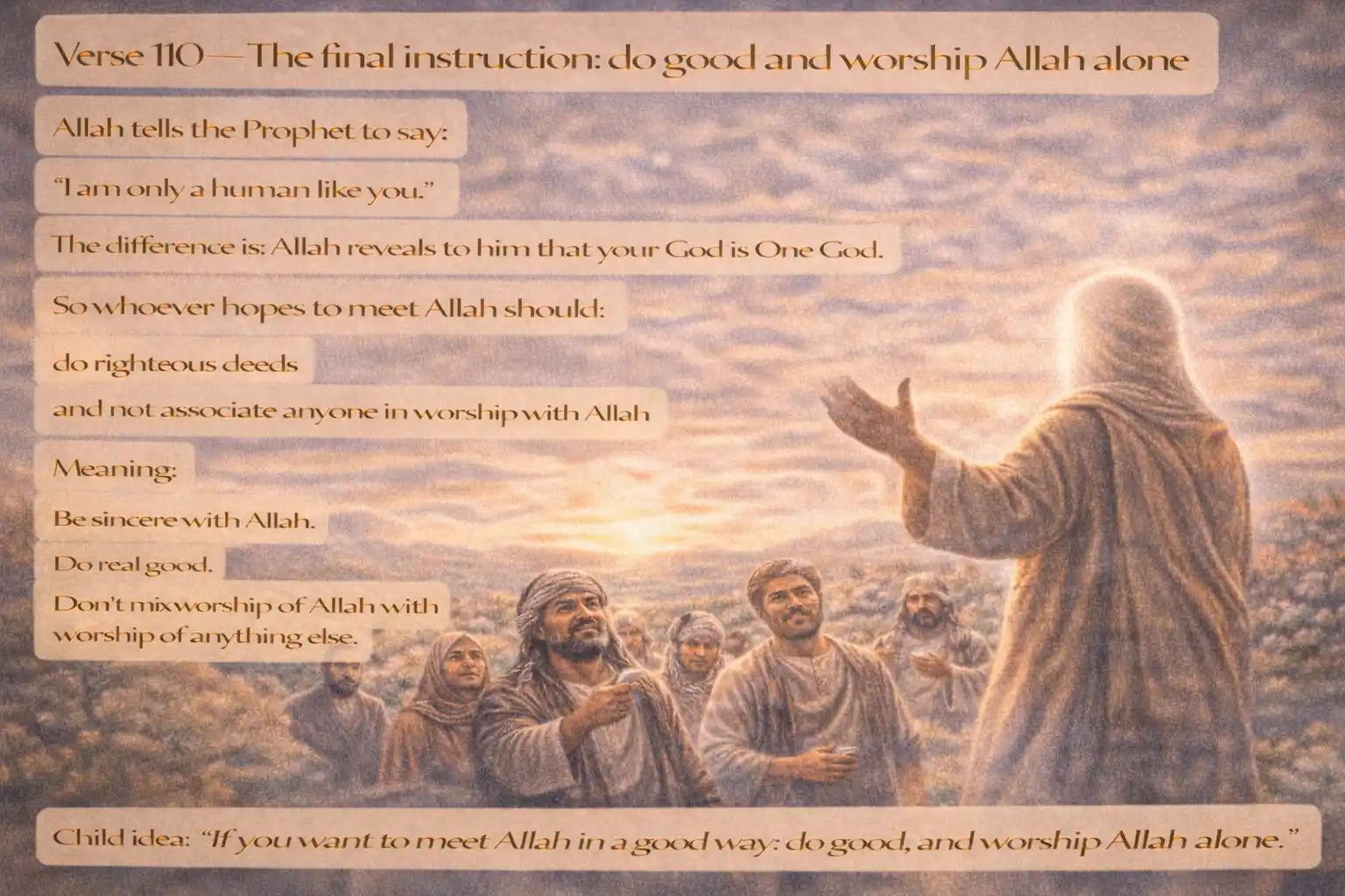 Verse 18:110 illustration