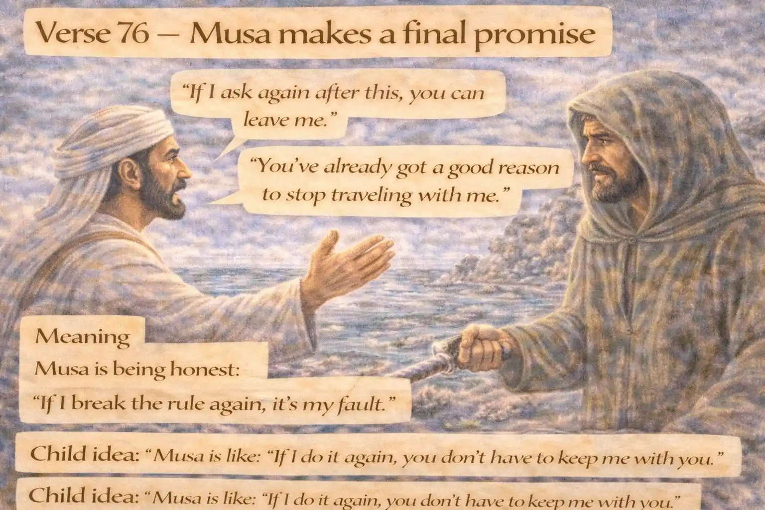 Verse 18:76 illustration