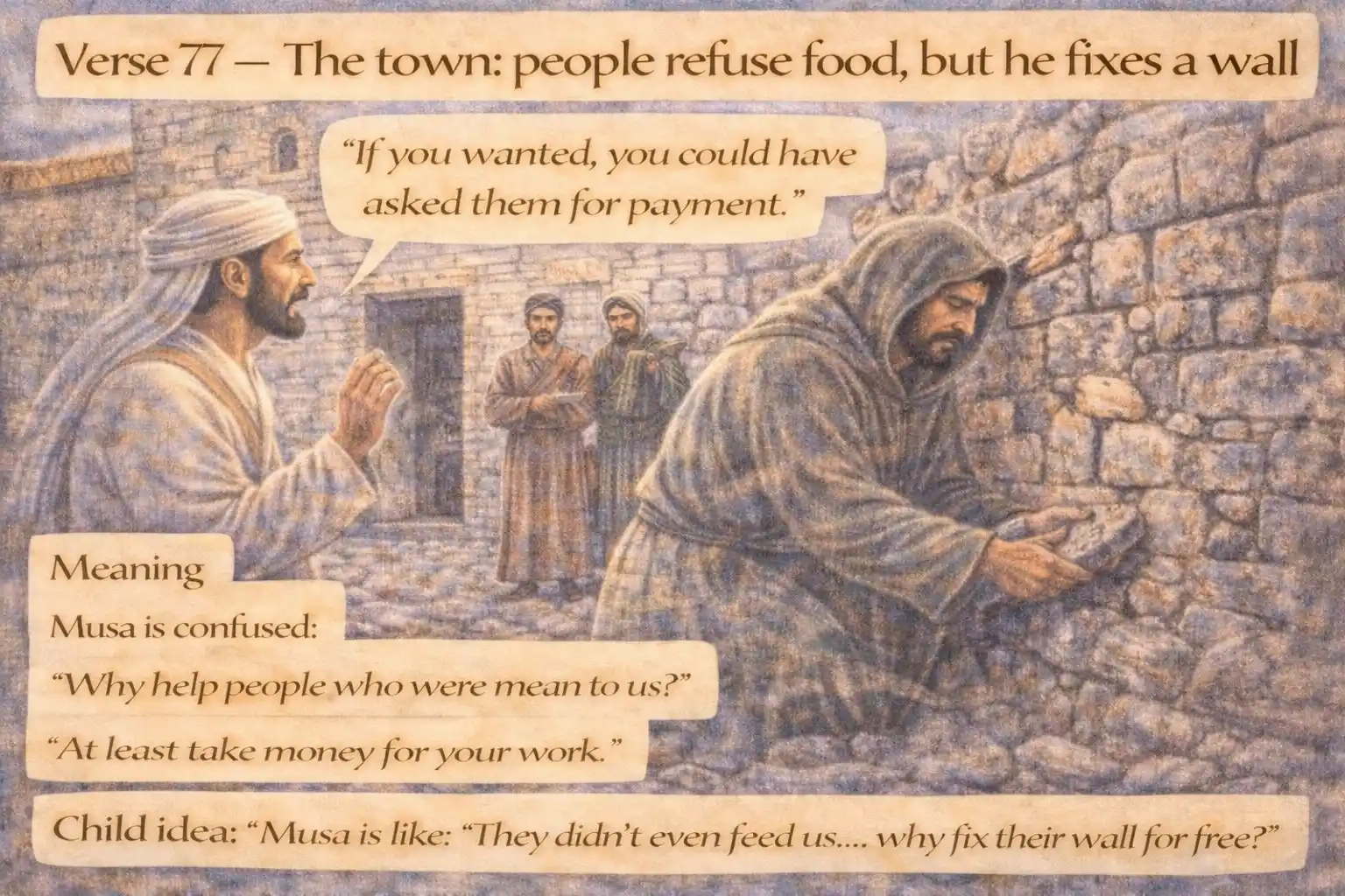 Verse 18:77 illustration