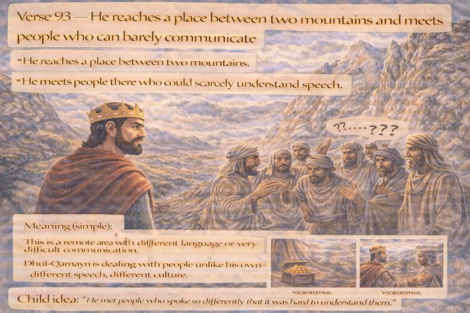 Verse 18:93 illustration