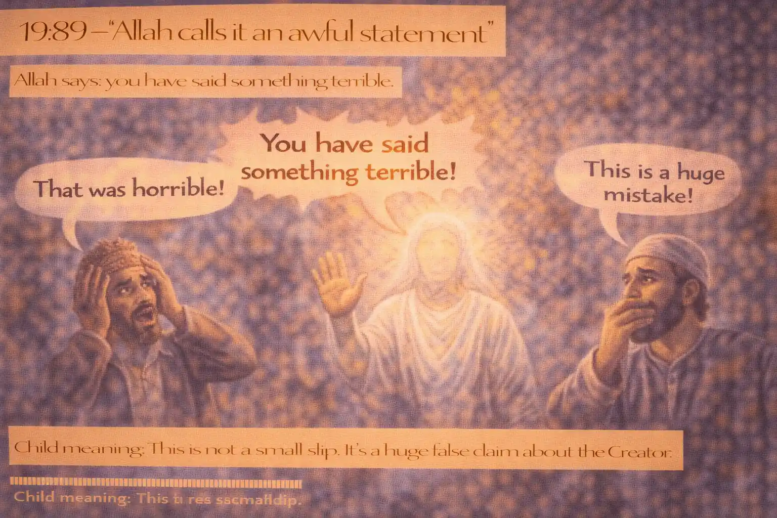 Verse 19:89 illustration