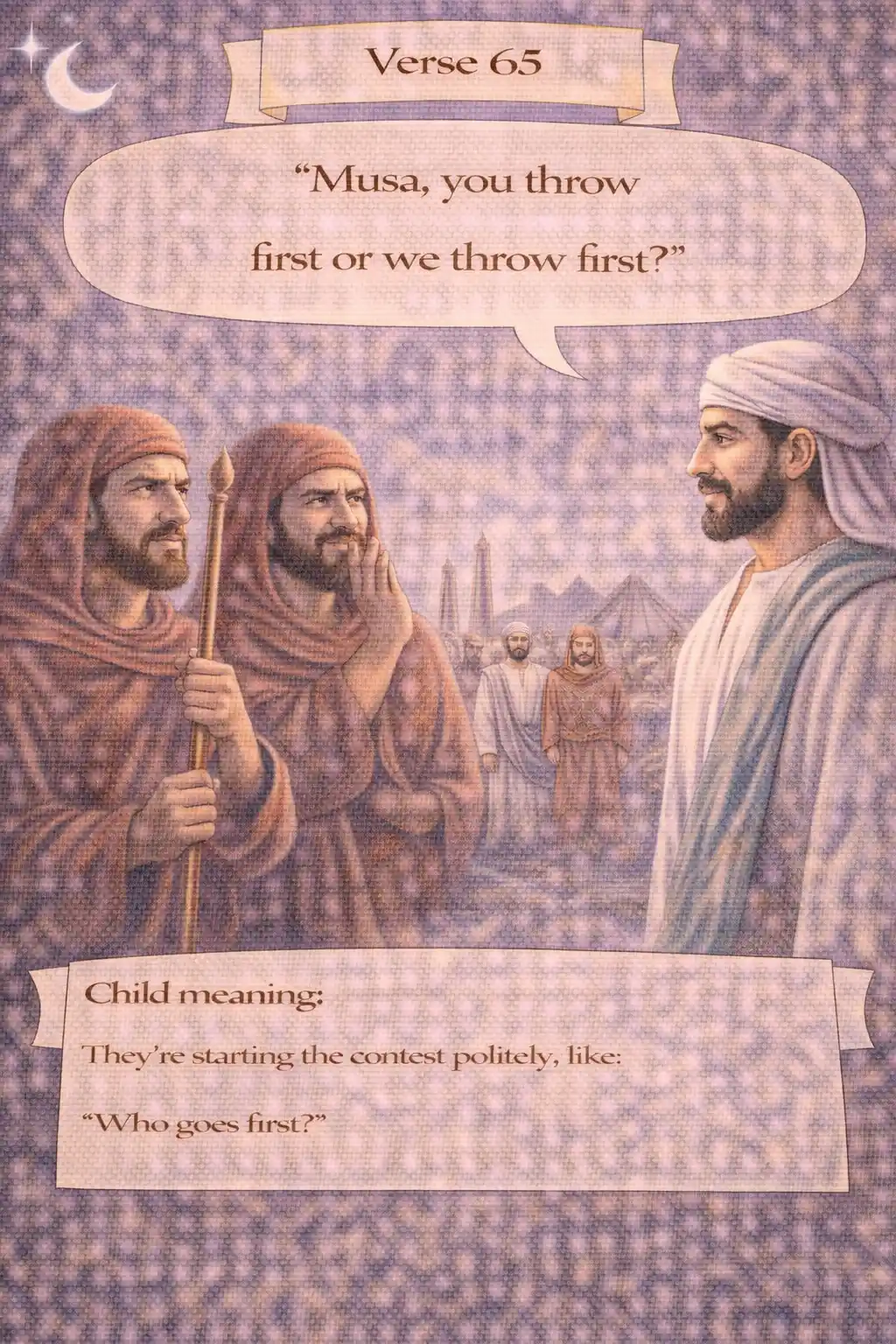 Verse 20:65 illustration