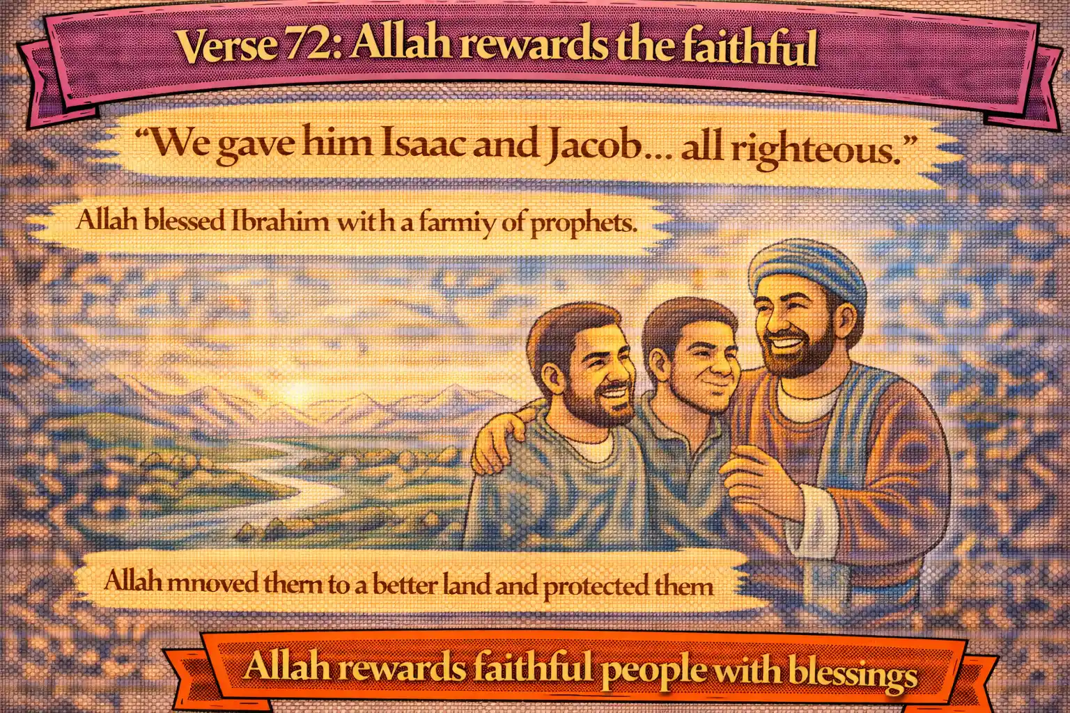 Verse 21:72 illustration