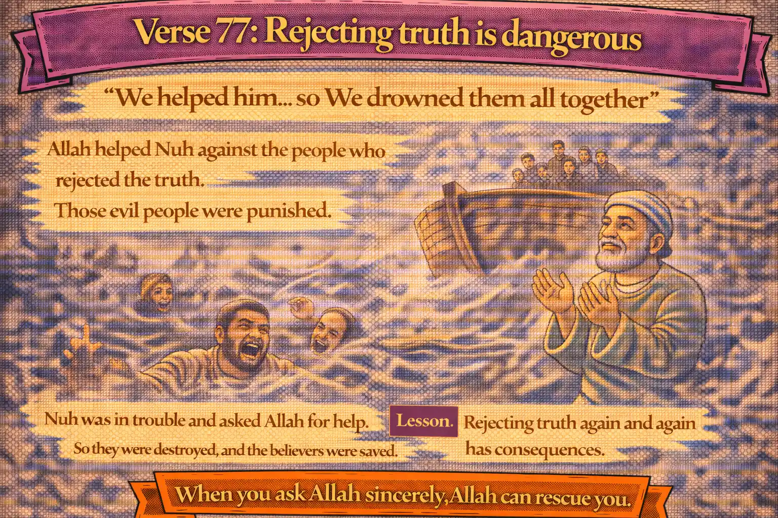 Verse 21:77 illustration