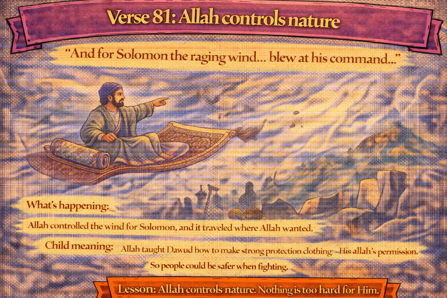 Verse 21:81 illustration