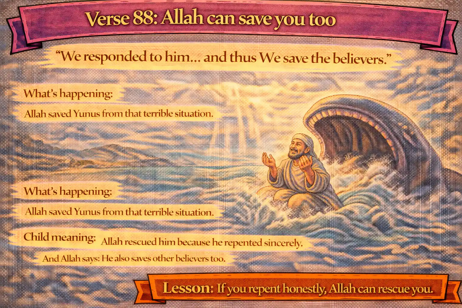 Verse 21:88 illustration