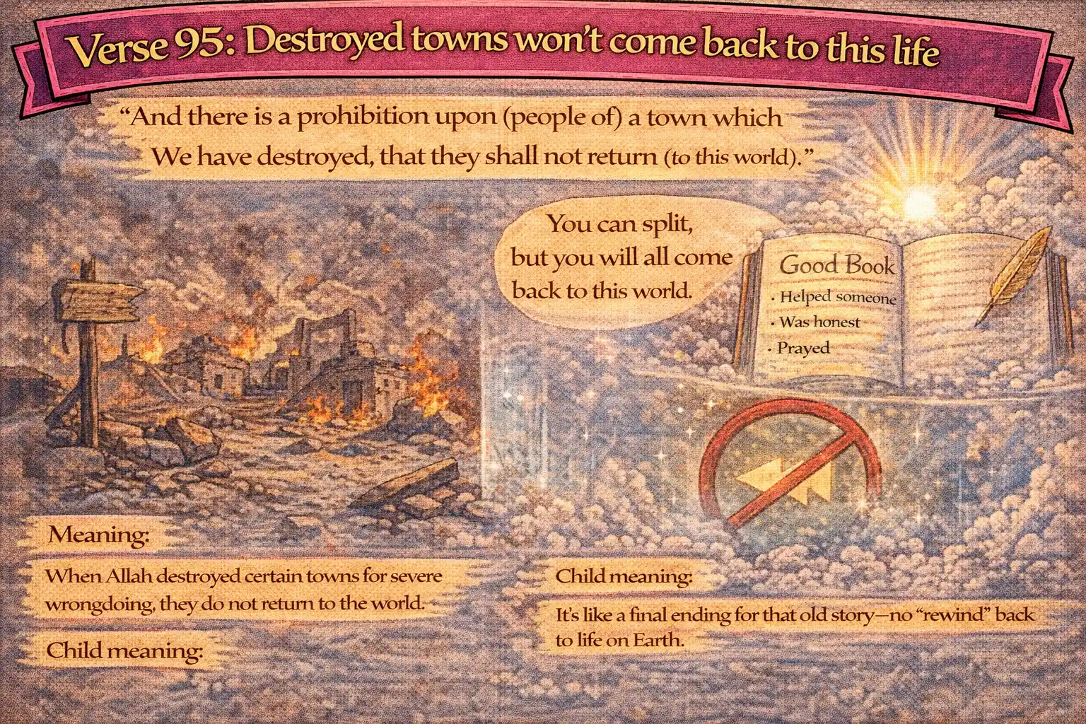 Verse 21:95 illustration
