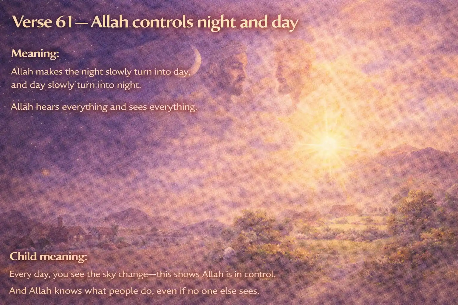 Verse 22:61 illustration
