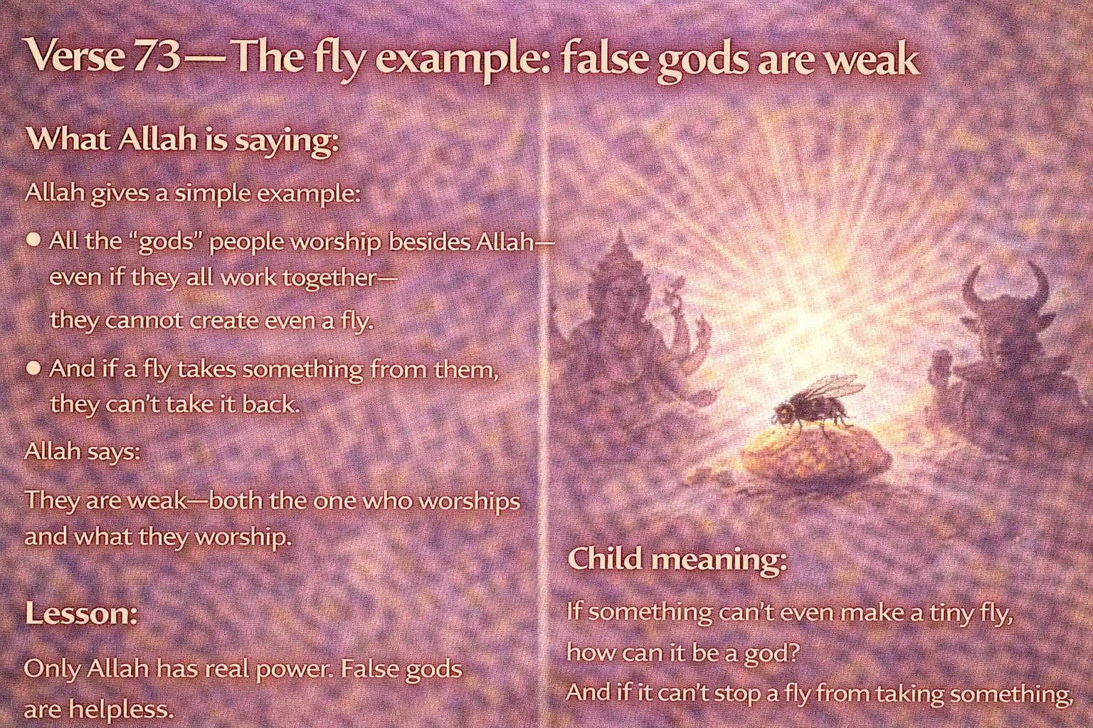 Verse 22:73 illustration