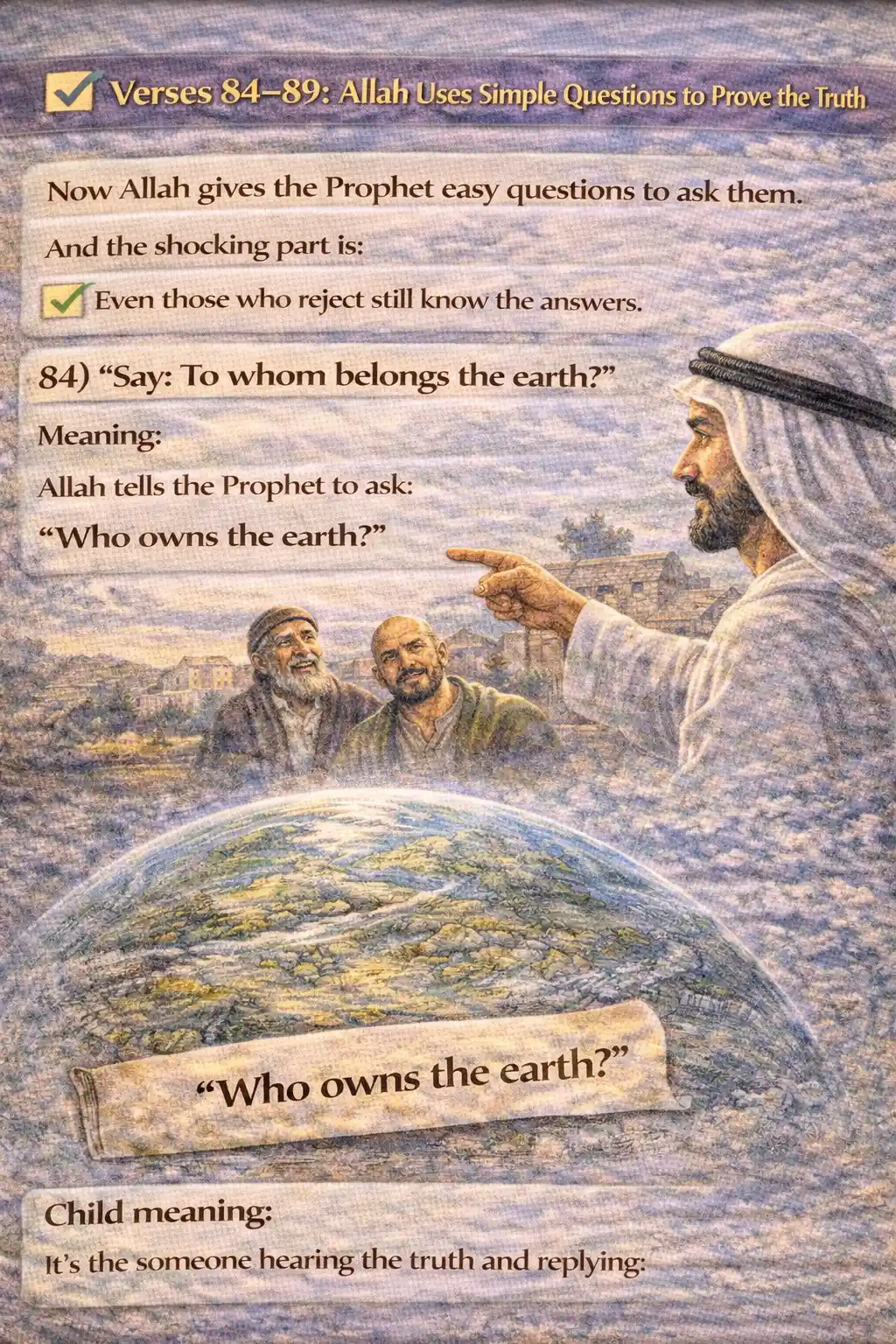 Verse 23:84 illustration