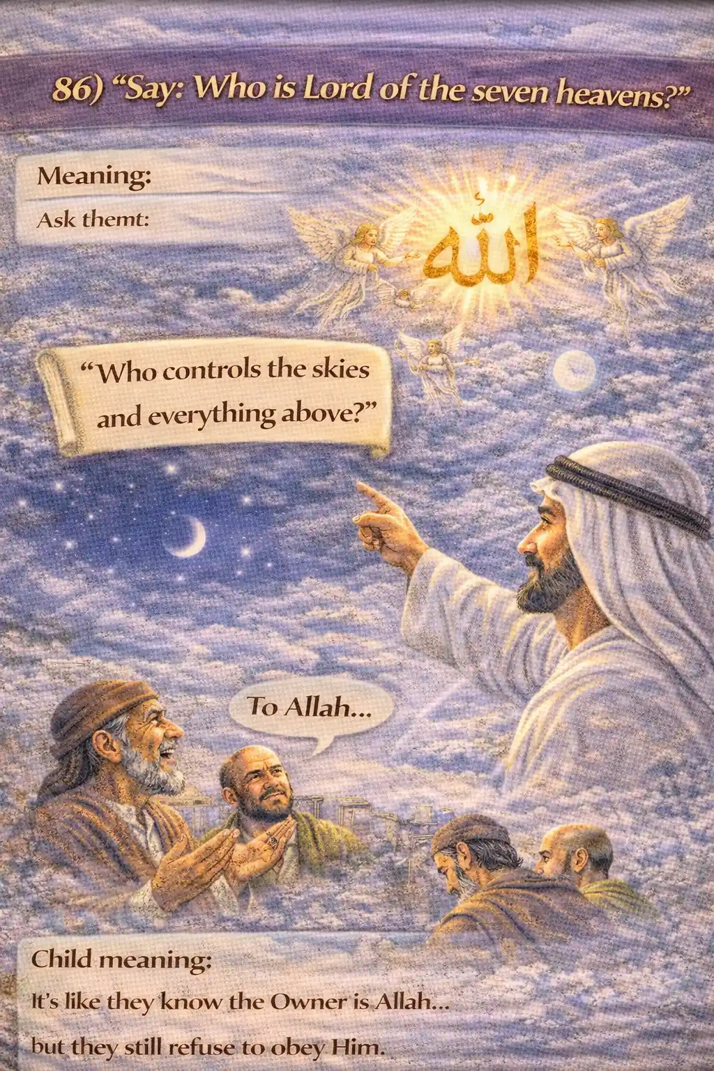 Verse 23:86 illustration
