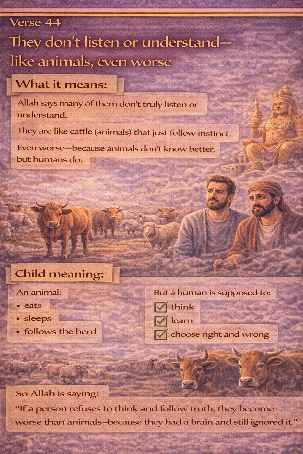Verse 25:44 illustration