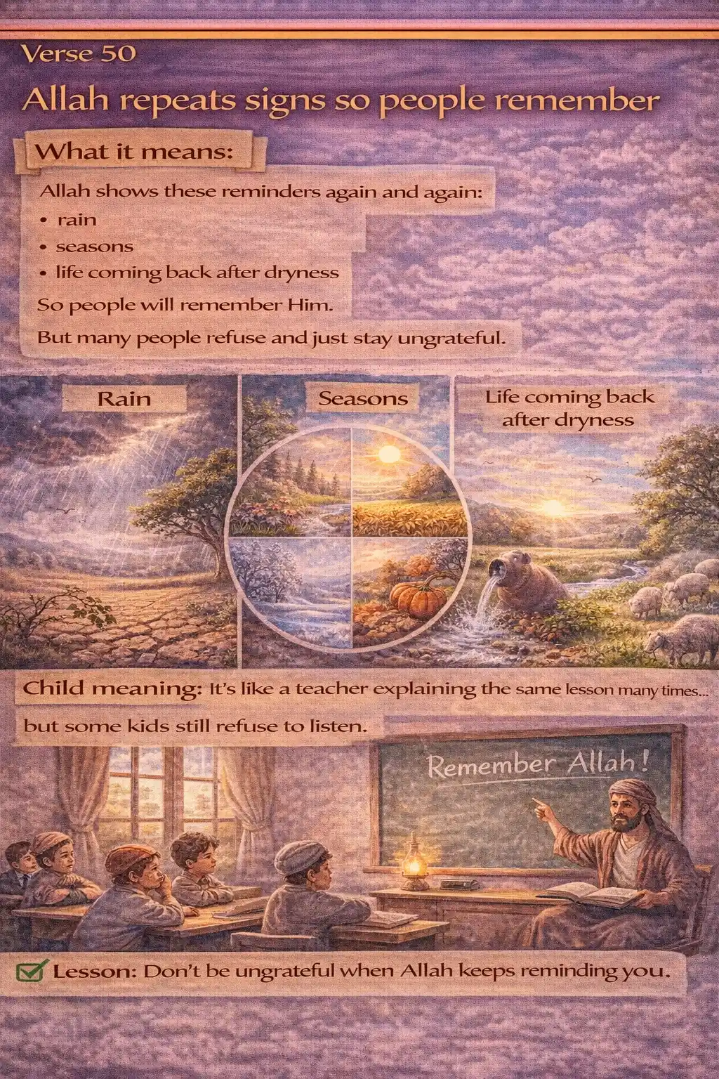 Verse 25:50 illustration