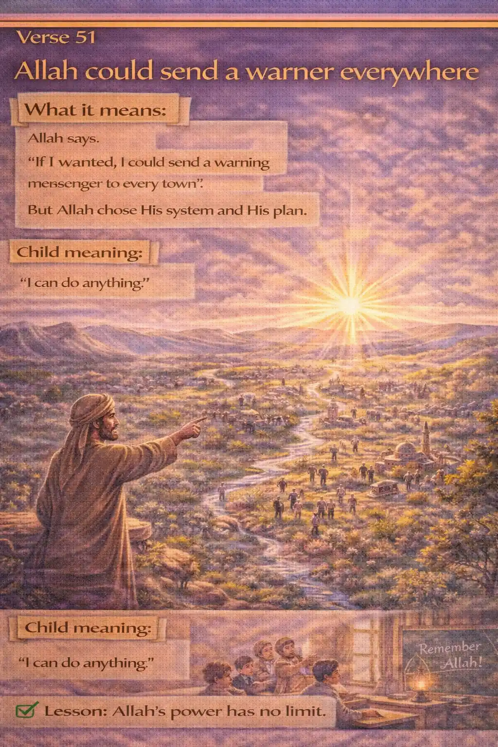 Verse 25:51 illustration