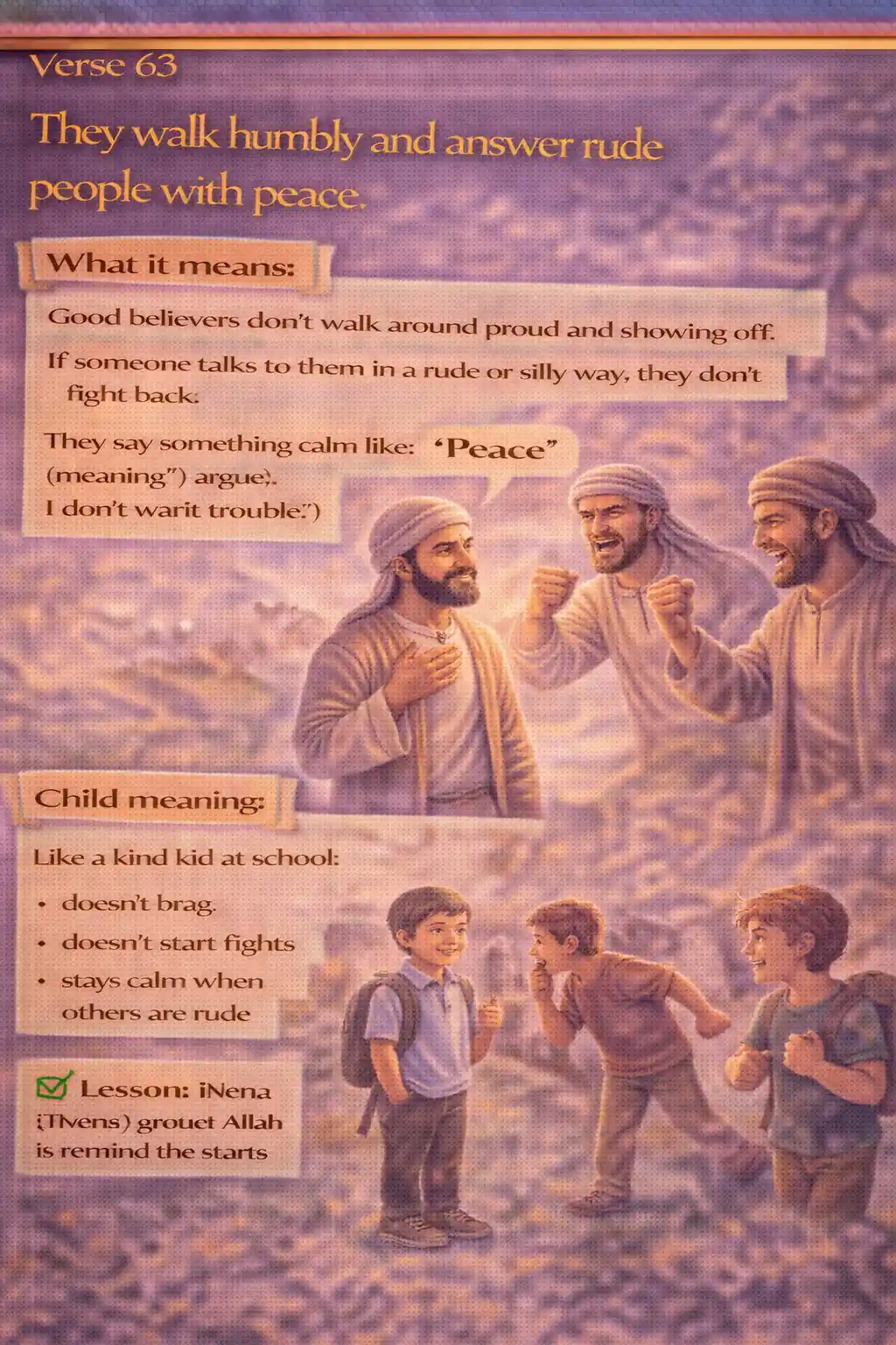 Verse 25:63 illustration