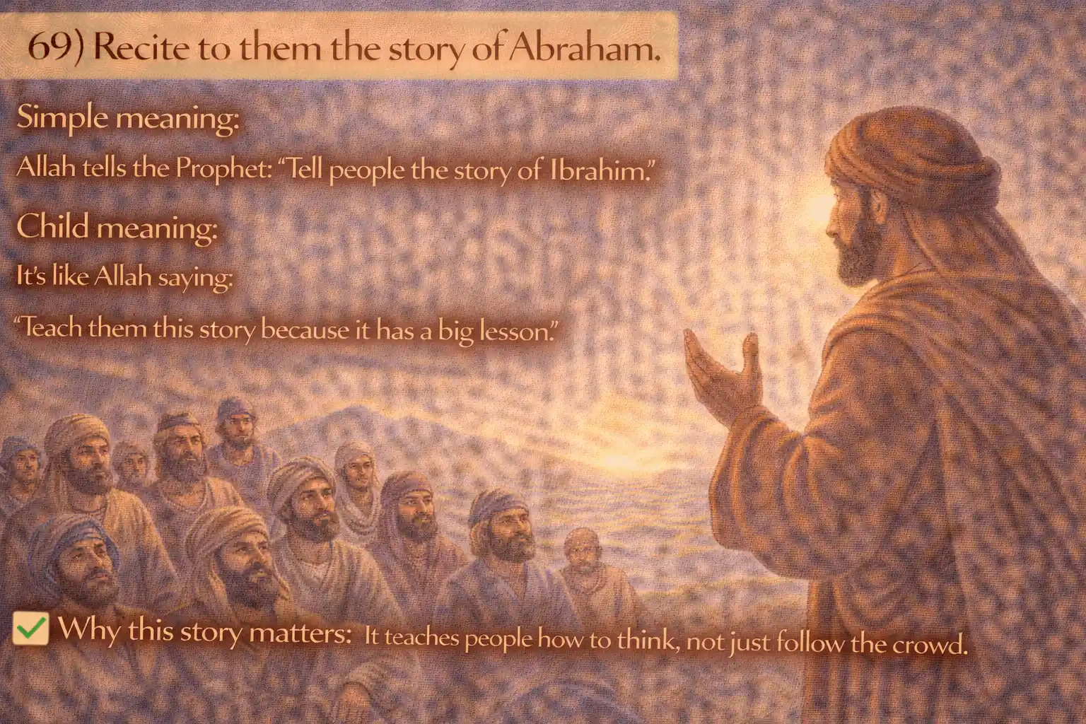 Verse 26:69 illustration