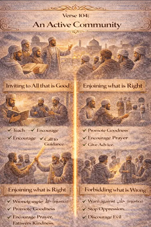 Verse 3:104 illustration